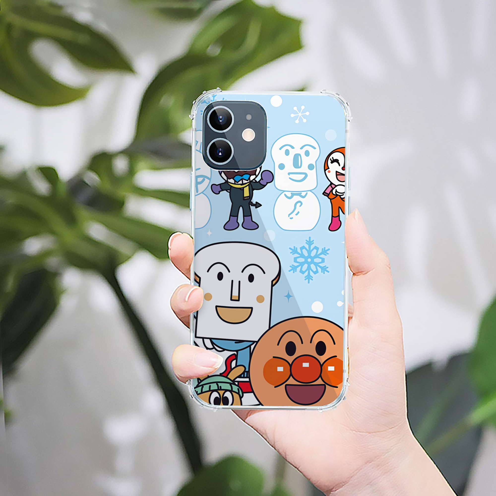 （画像用） アンパンマン Anpanman 【iPhone 12シリーズ対応】透明スマホケース（クリアソフトケース）